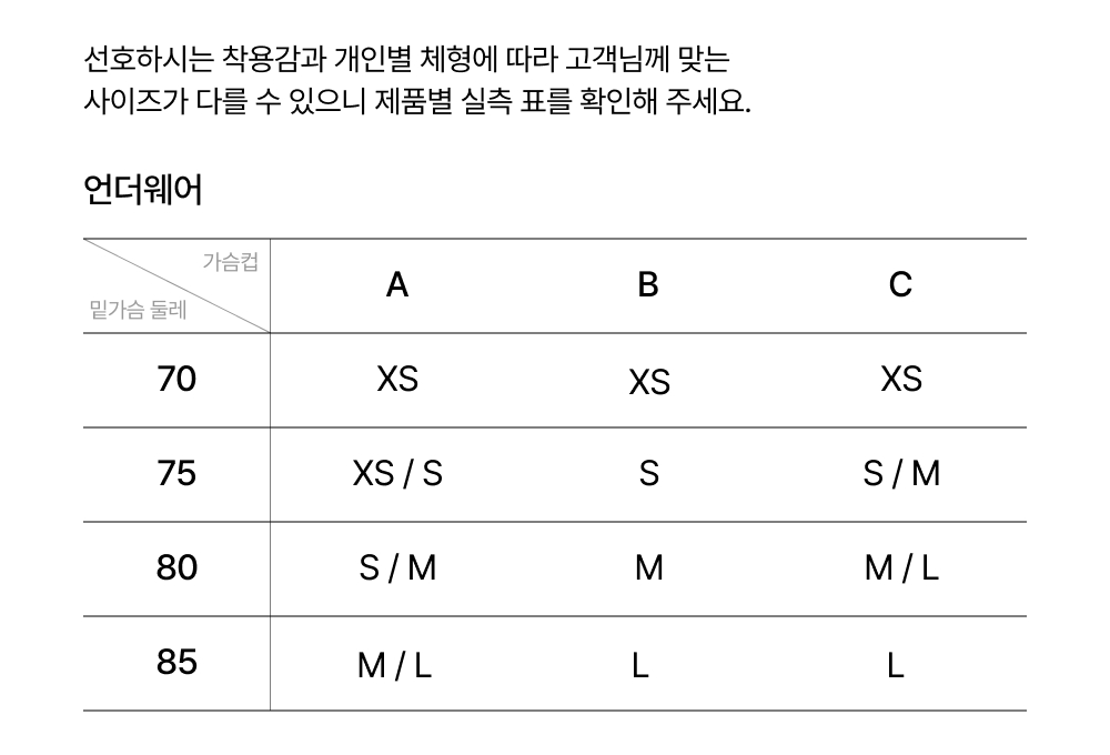 Size Guide